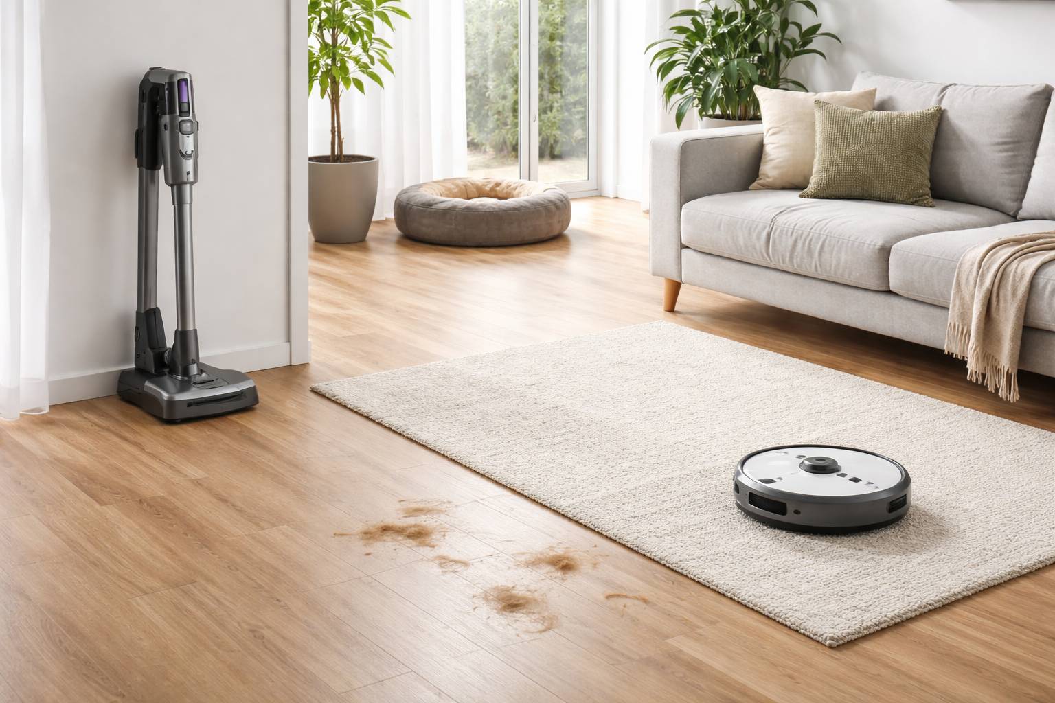 Aspiradora escoba sin cable vs robot aspirador: qué comprar según tu casa, mascotas y presupuesto